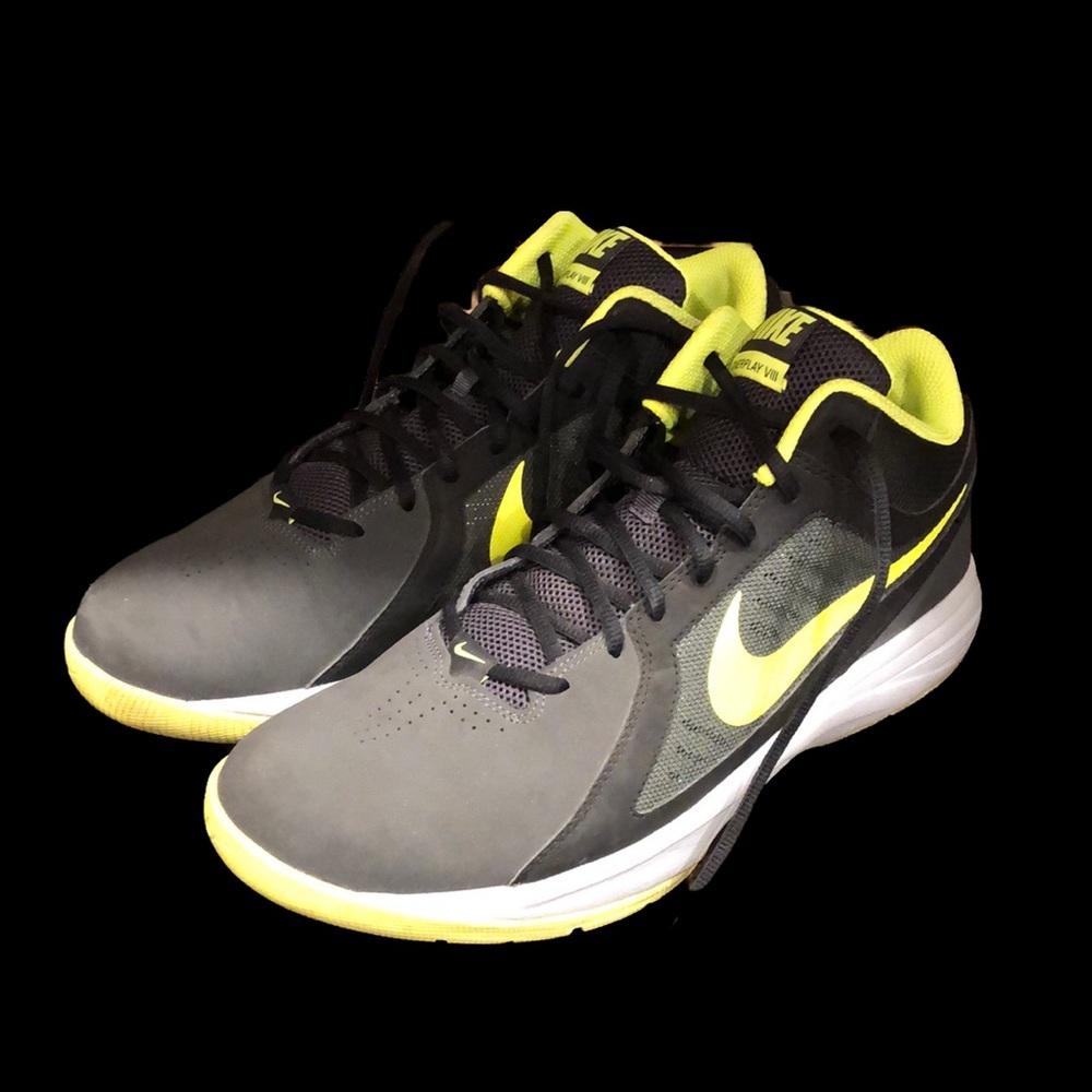 Nike Overplay VIII‎ Mens Basketball Shoes Anthracite Volt 643168-006 Size 11